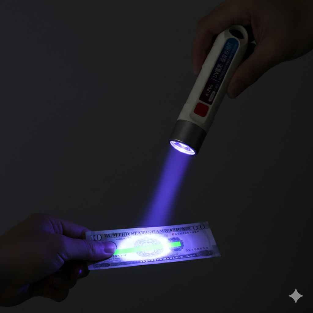 CashCheck Pro™ – Portable LED Currency & Money Detector