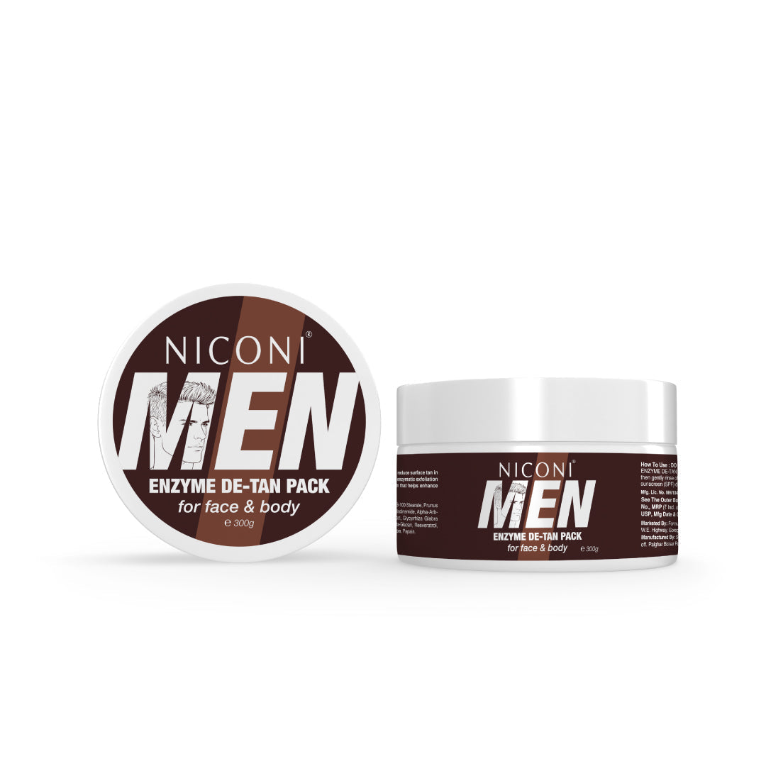 Niconi Men & Women Enzyme De-Tan Pack For Face & Body