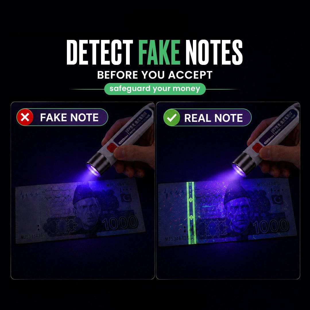 CashCheck Pro™ – Portable LED Currency & Money Detector
